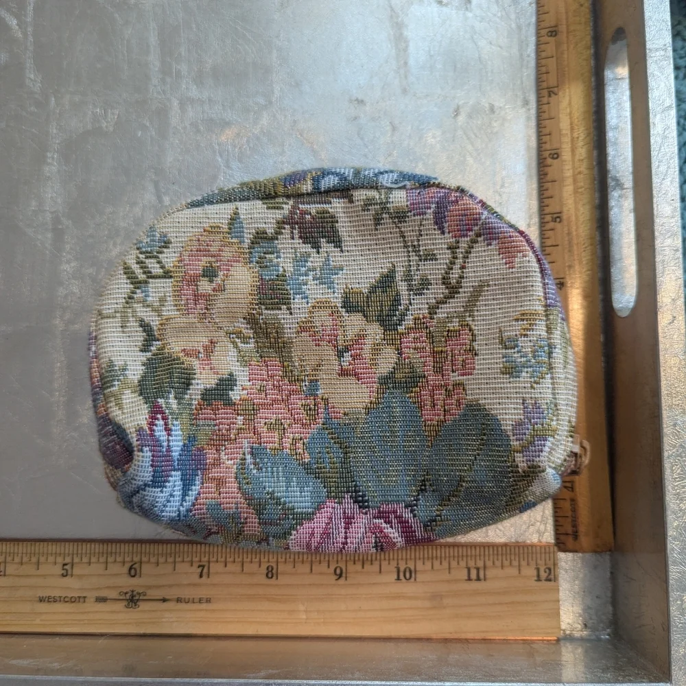 🩷 Clinique Pink, Tapestry, Cordoroy, 3 Cosmetic Zipper Bags Makeup Feminine